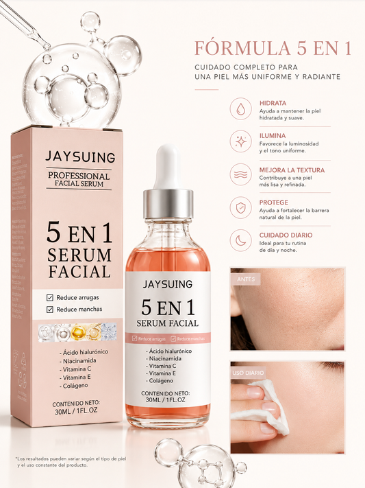 Serum Vitamina C 5 en 1 — Luminosidad, Firmeza e Hidratación