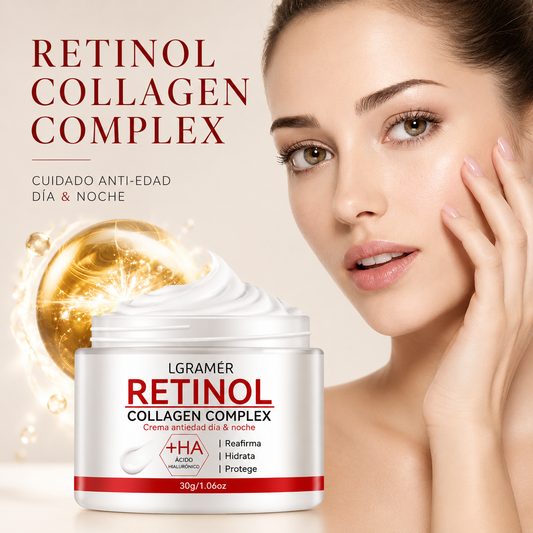 Crema Facial Retinol + Colágeno — Firmeza, Antiedad y Luminosidad