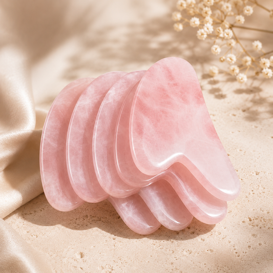 Gua Sha de Piedra Natural para Masaje Facial