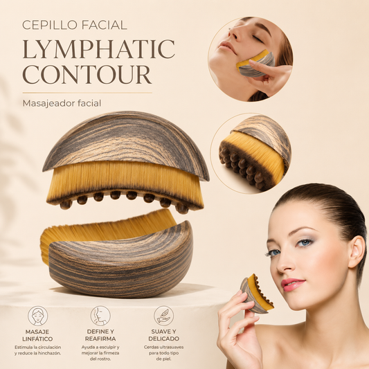 Cepillo de Drenaje Linfático Facial Reafirmante