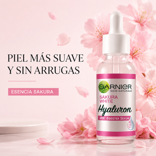 Garnier Sérum Sakura Glow con Ácido Hialurónico – Hidratante e Iluminador