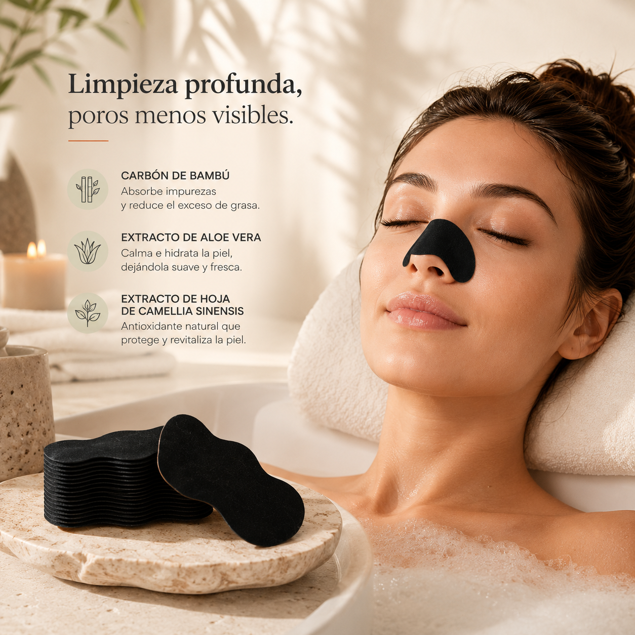 Tiras Limpiadoras para Puntos Negros y Poros – Limpieza Profunda