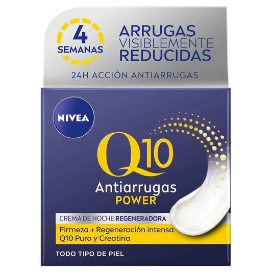 Nivea Crema de Noche Reafirmante Q10 Antiarrugas 50 ml