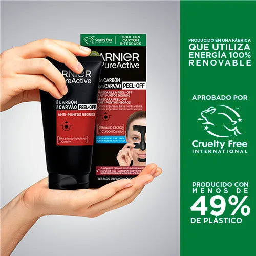 Garnier Mascarilla Peel-Off Anti Puntos Negros 3 x 50 ml