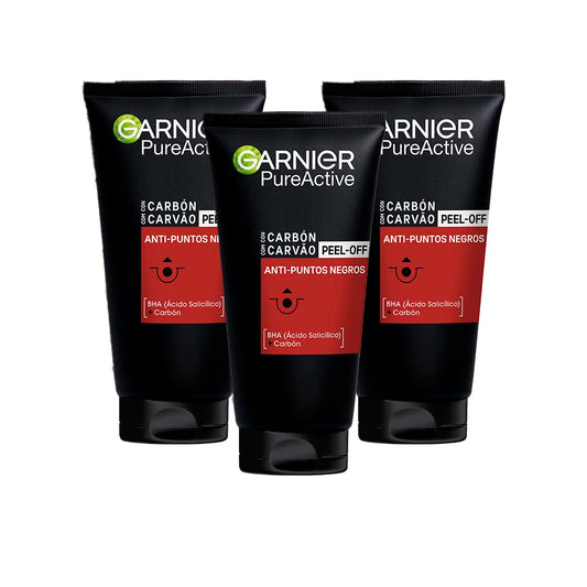 Garnier Mascarilla Peel-Off Anti Puntos Negros 3 x 50 ml