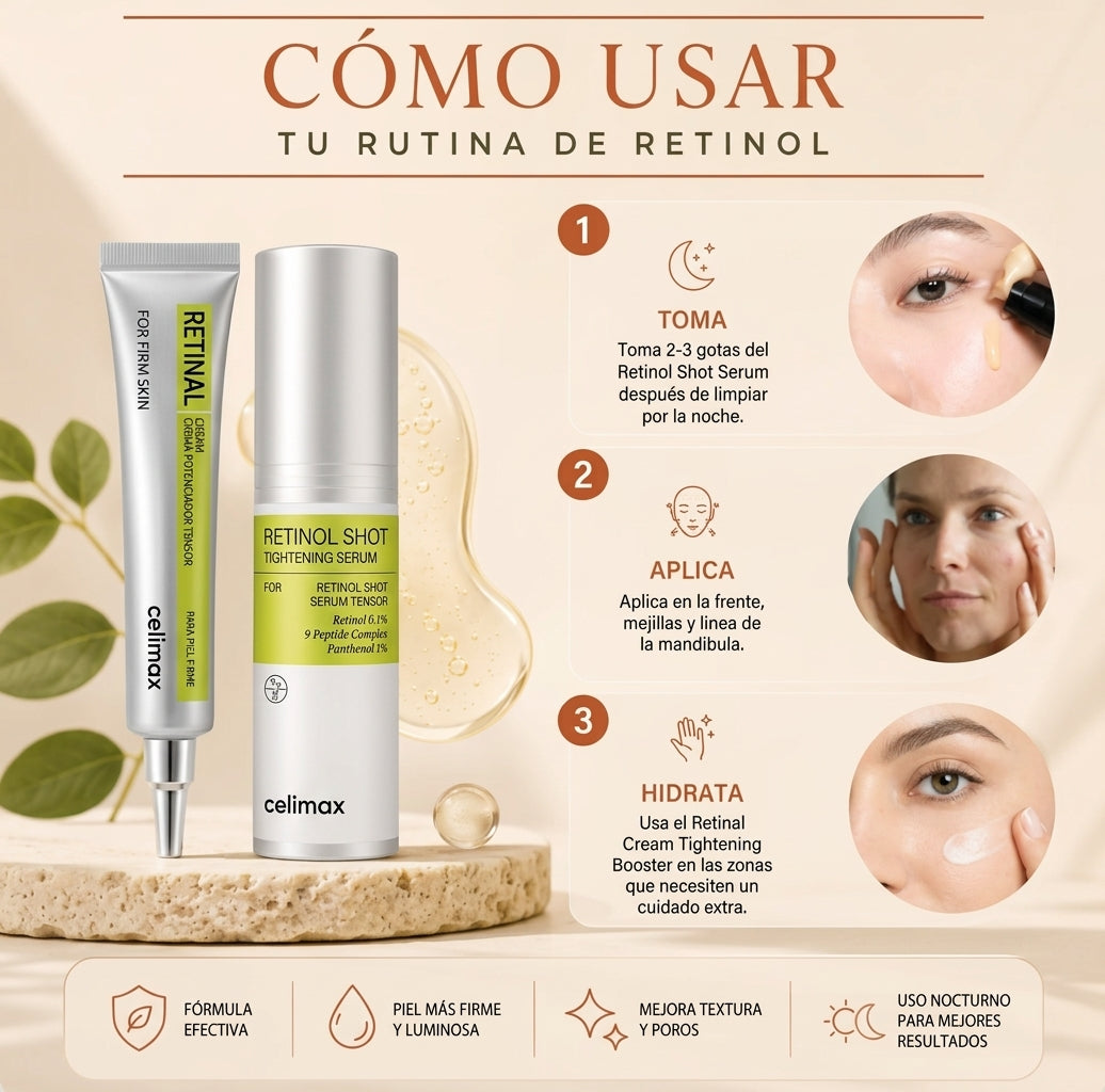 Crema y Serum Coreano Antiedad – Retinal & Retinol