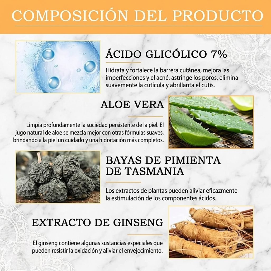 Tónico Facial con Ácido Glicólico 7% – 100 ml