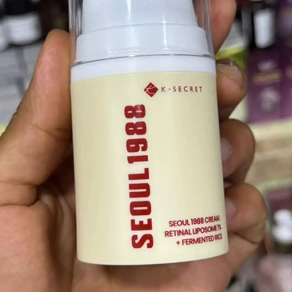 Seoul 1988 Retinol Ginseng Eye Cream & Face Serum Set - Firming Anti-Wrinkle Brightening Moisturizing Korean Skin Care
