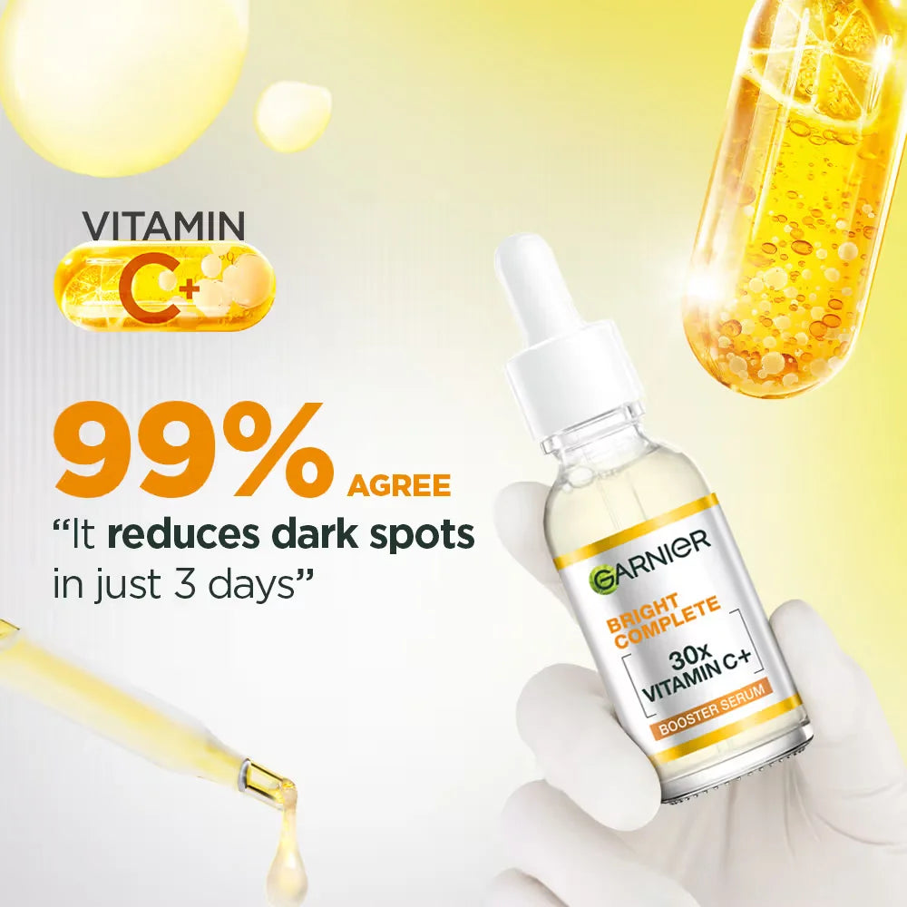 Garnier Sérum Facial Vitamina C 30ml | Ilumina, Unifica e Hidrata la Piel