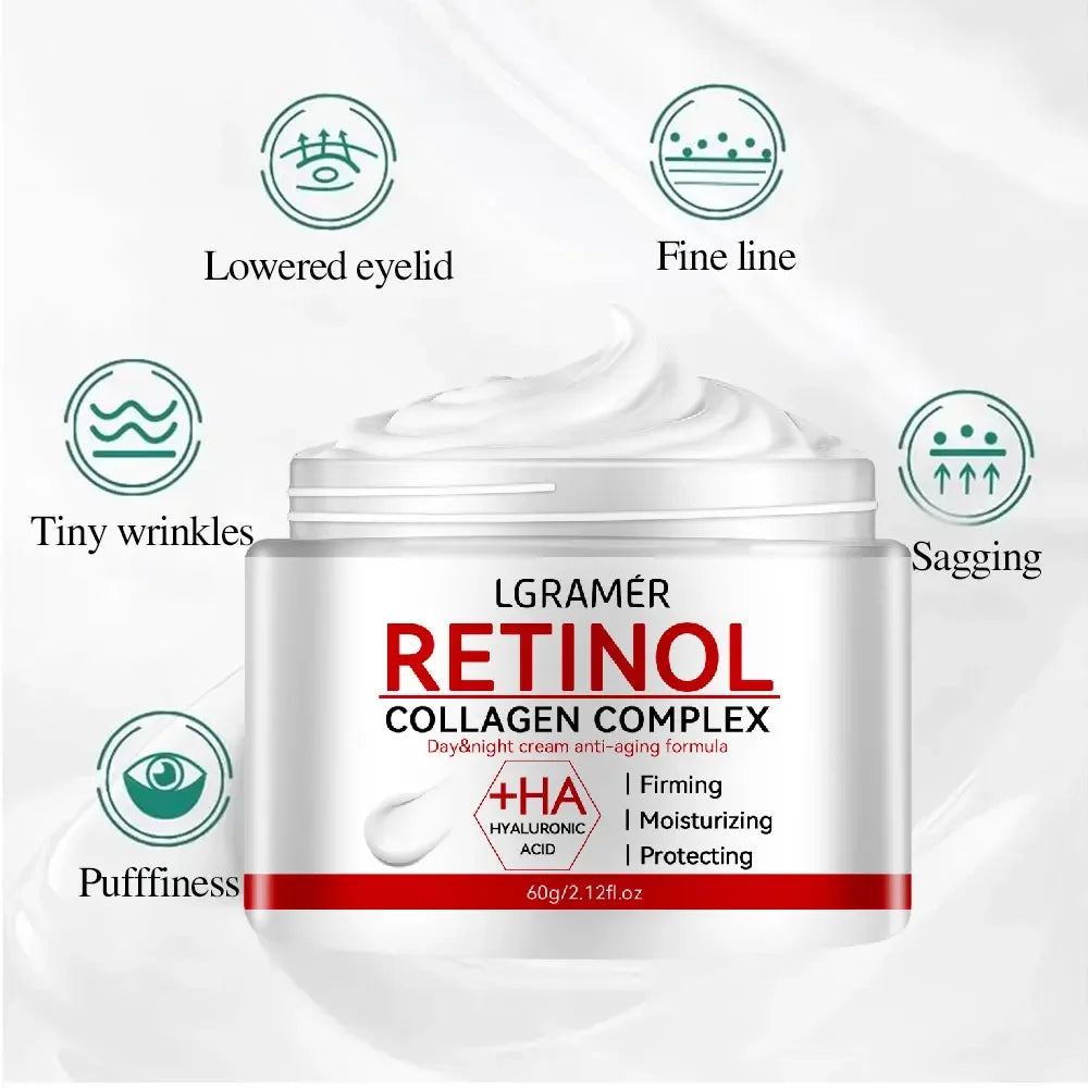 Crema Facial Retinol + Colágeno — Firmeza, Antiedad y Luminosidad