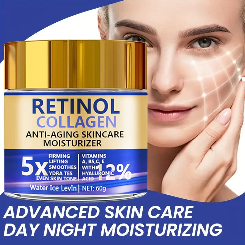 Crema Facial Reafirmante con Retinol, Colágeno y Ácido Hialurónico