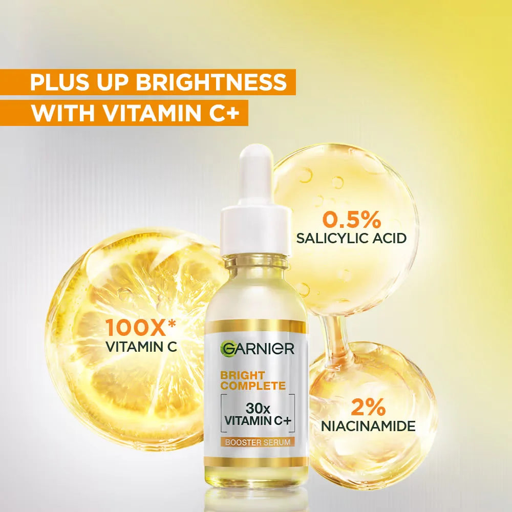 Garnier Sérum Facial Vitamina C 30ml | Ilumina, Unifica e Hidrata la Piel