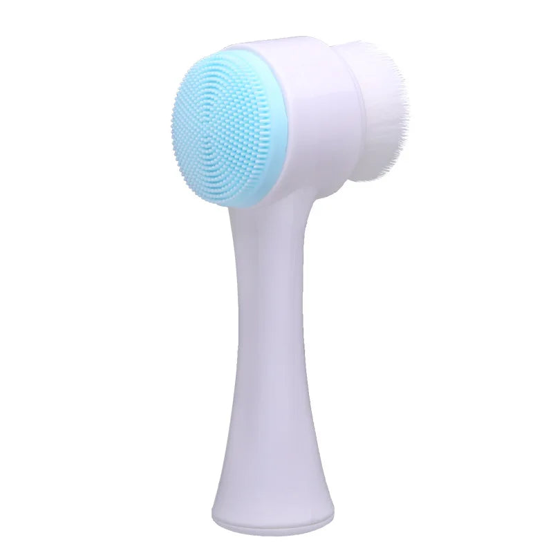 Cepillo Facial de Silicona 3D de Doble Cara