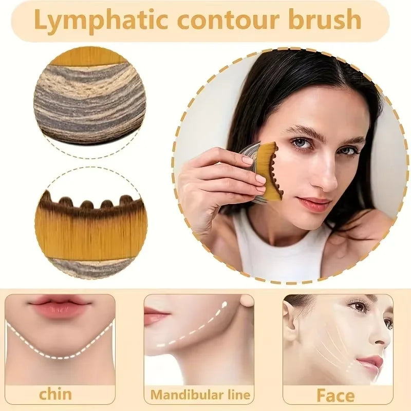 Cepillo de Drenaje Linfático Facial Reafirmante
