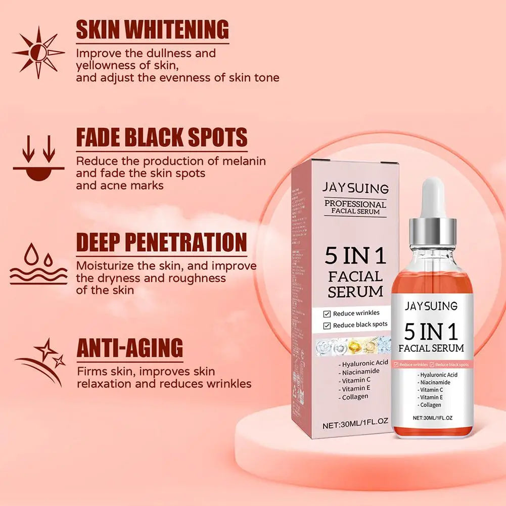 Serum Vitamina C 5 en 1 — Luminosidad, Firmeza e Hidratación