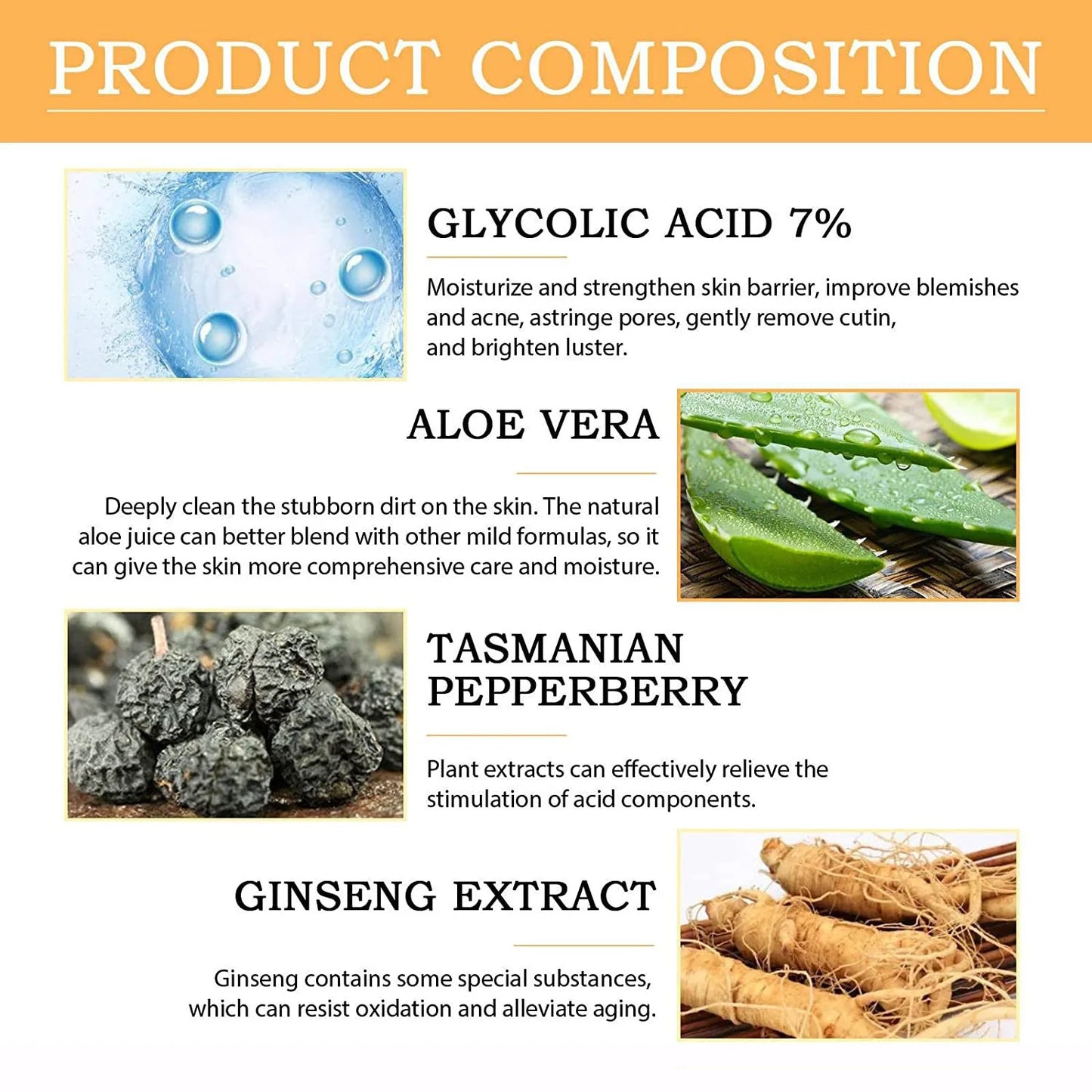 Tónico Facial con Ácido Glicólico 7% – 100 ml