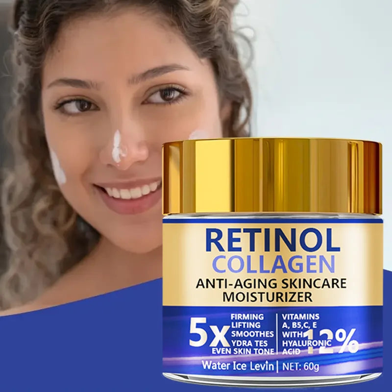 Crema Facial Reafirmante con Retinol, Colágeno y Ácido Hialurónico